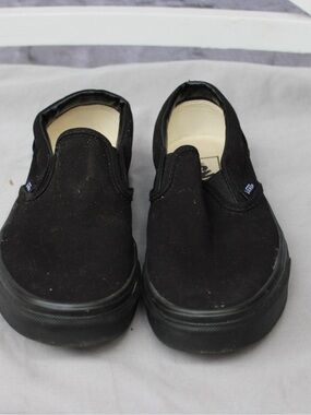 Vans Black Slip-On Canvas Sneakers